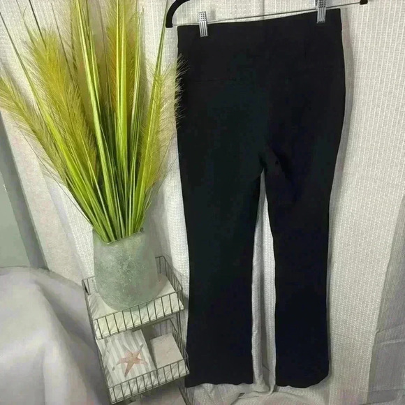 Theory Women’s 2 Black Garetto Fixture Ponte Wide Leg Dress Stretch Dress Pants - Picture 6 of 15